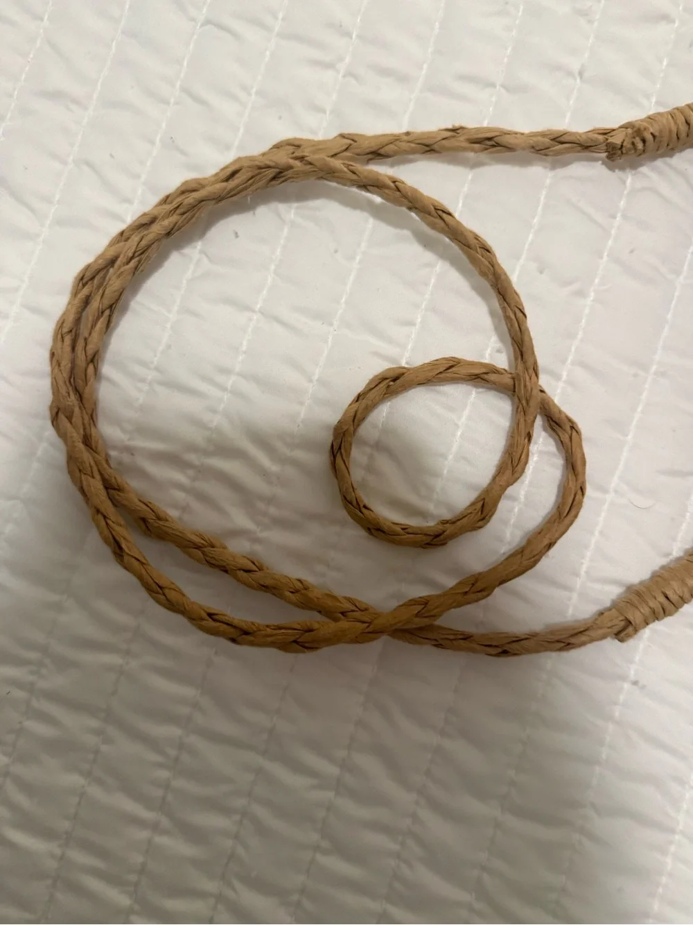 L’ space Sayulita Woven Bucket Crossbody Bag in Natural Tan